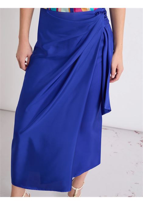 Gonna in seta con nodo - BLUETTE MARELLA | MLLUNGHIA005