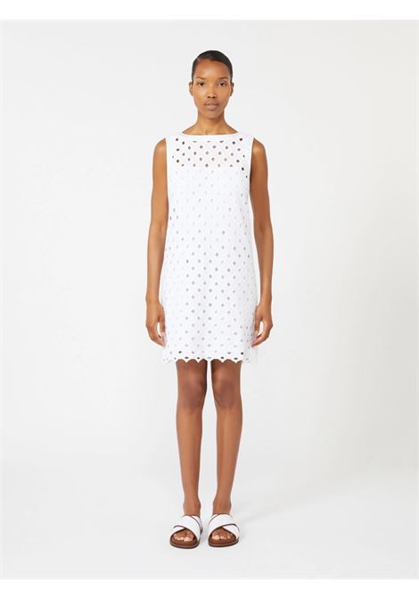 Abito ad A in jersey macramé - Bianco ottico 235,00 MAXMARA beachwear | BCHPESI001