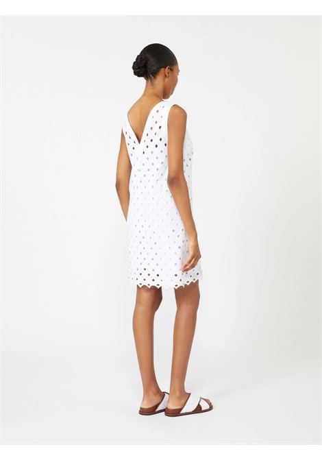 Abito ad A in jersey macramé - Bianco ottico 235,00 MAXMARA beachwear | BCHPESI001