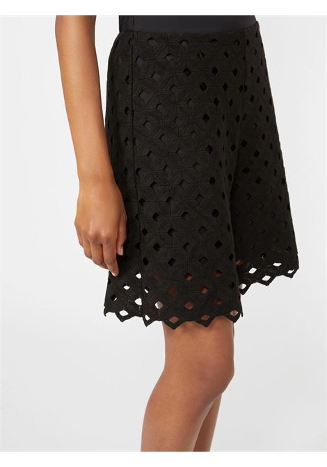 Bermuda in jersey macramé - Nero MAXMARA beachwear | BCHUGUALE002