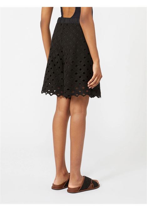 Bermuda in jersey macramé - Nero MAXMARA beachwear | BCHUGUALE002