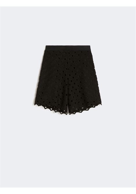 Bermuda in jersey macramé - Nero MAXMARA beachwear | BCHUGUALE002