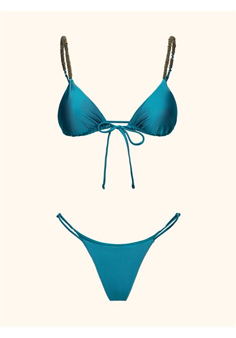 Bikini Donna Me fui Triangolo con Slip fisso Petrolio MEFUI | MF26-SW0120PT