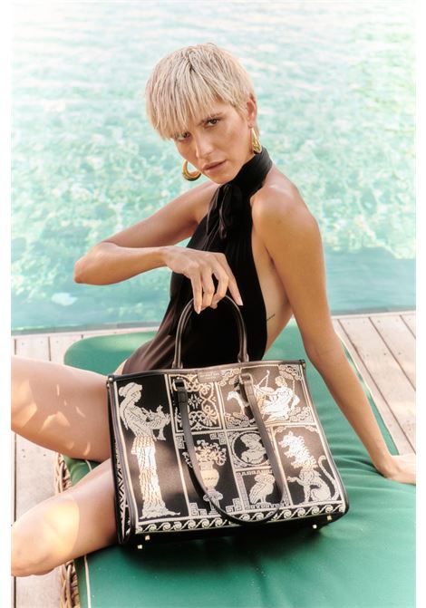 Borsa Atena Agorà grande My Best Bag nero MY BEST BAG | MYB-2013BLACK WHITE