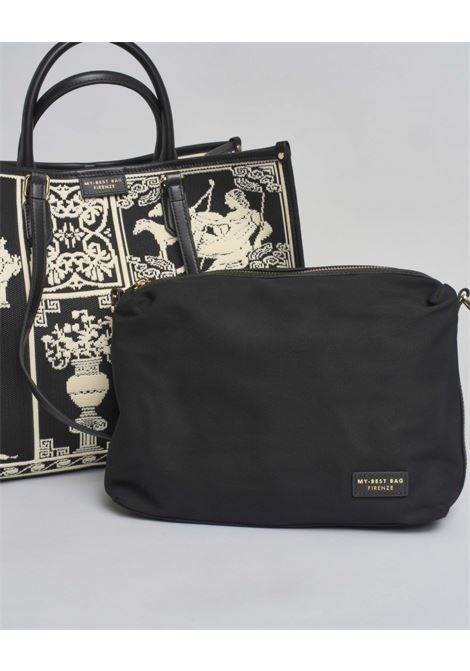 Borsa Atena Agorà grande My Best Bag nero MY BEST BAG | MYB-2013BLACK WHITE