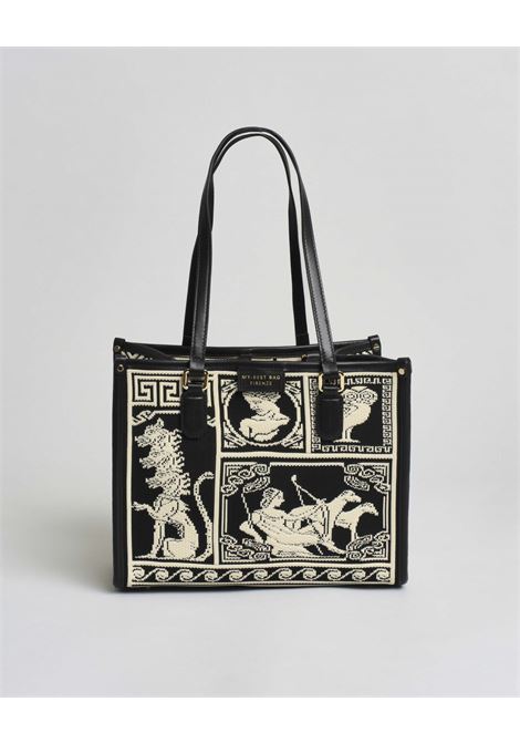 Borsa Atena Agorà media My Best Bag nero MY BEST BAG | MYB-2014BLACK WHITE