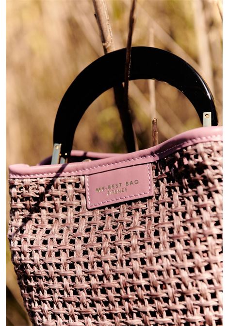 borsa in rafia ingrid tabru mini MY BEST BAG | MYB-2042PEONIA