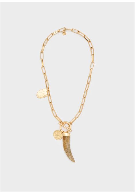 COLLANA RORY PENDETE PIETRA NATurale NALì | ABCL0421MARRONE