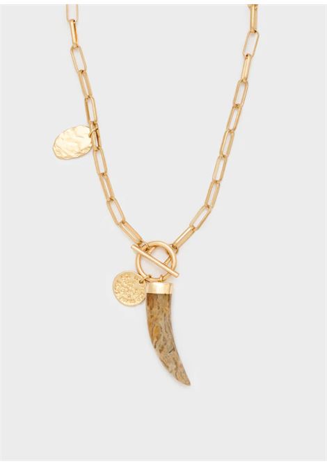 COLLANA RORY PENDETE PIETRA NATurale NALì | ABCL0421MARRONE