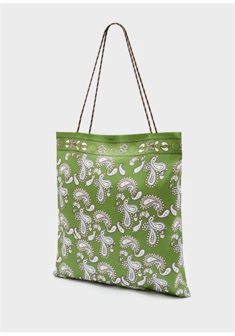 BORSA PEONY BANDANA STAMPA PAISLEY NALì | BOBS0007VERDE