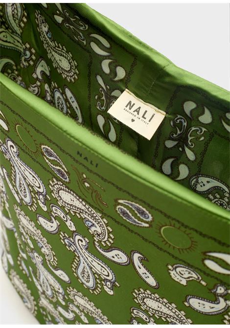 BORSA PEONY BANDANA STAMPA PAISLEY NALì | BOBS0007VERDE