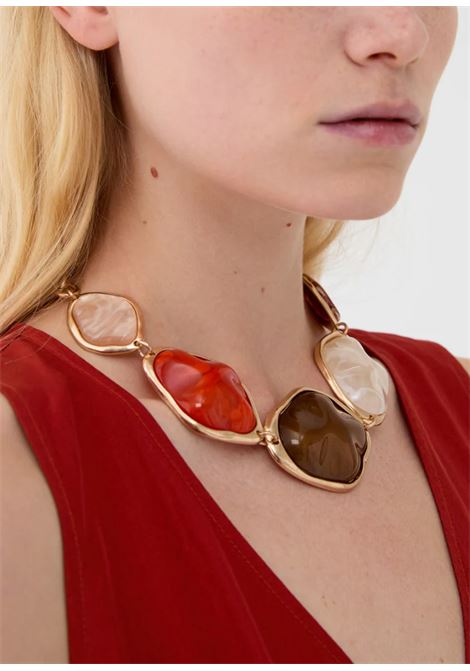 meredith girocollo NALì | DUCL0090MARRONE ARANCIO