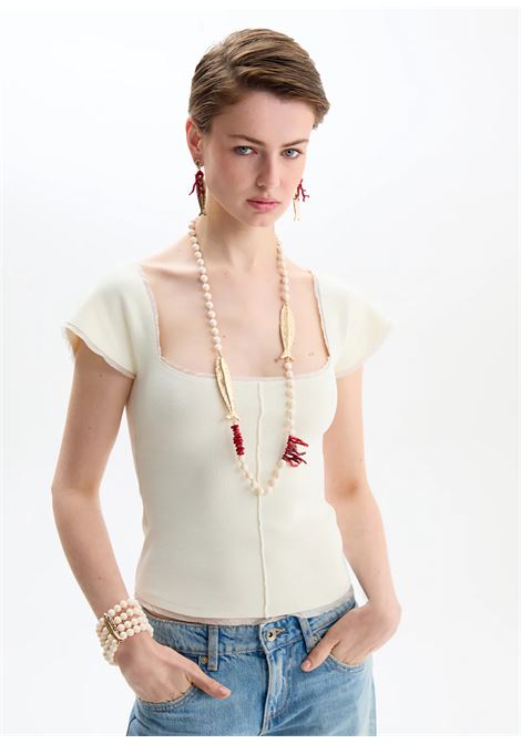 COLLANA POISSON CON CHARMS NALì | DUCL0093BIANCO ORO