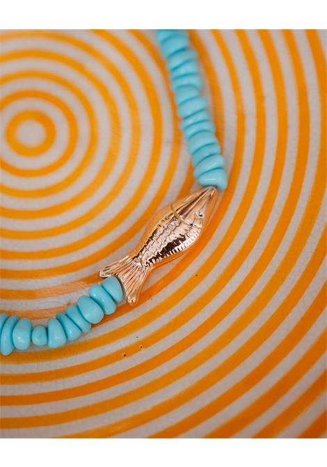 COLLANA GIROCOLLO ELEMENTI PESCE TURCHESE NALì | DUCL0095TURCHESE