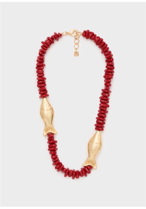 COLLANA GIROCOLLO ELEMENTI PESCE ROSSO NALì | DUCL0096CORALLO
