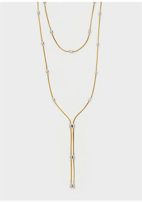 COLLANA MULTIFILO THIN ARGENTO/ORO NALì | EMCL1095ARGENTO ORO