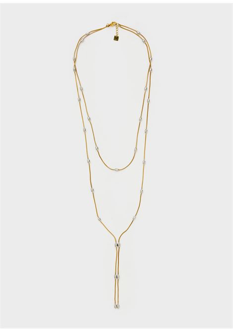 COLLANA MULTIFILO THIN ARGENTO/ORO NALì | EMCL1095ARGENTO ORO
