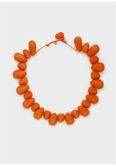 collana zuri in resina a goccia NALì | EMCL1111ARANCIO