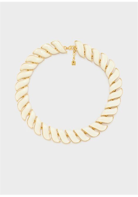 collana girocollo smaltata NALì | EMCL1130ORO BIANCO