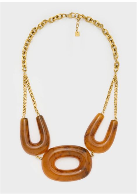 COLLANA DALLAS IN RESINA NALì | EMCL1140MARRONE