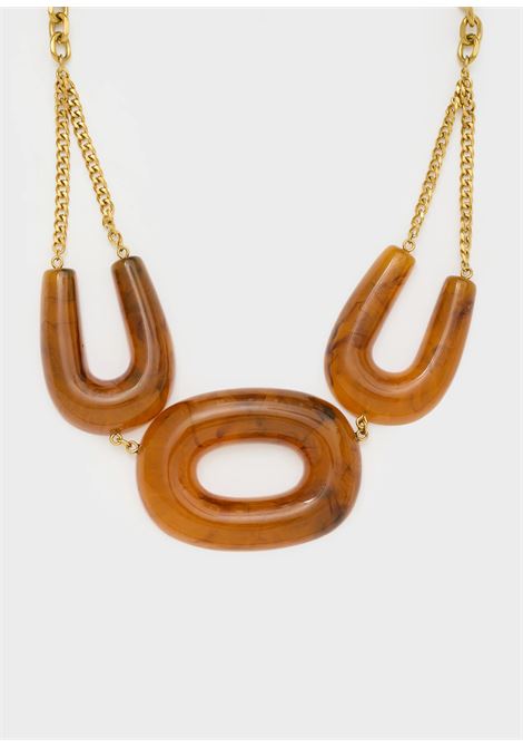COLLANA DALLAS IN RESINA NALì | EMCL1140MARRONE