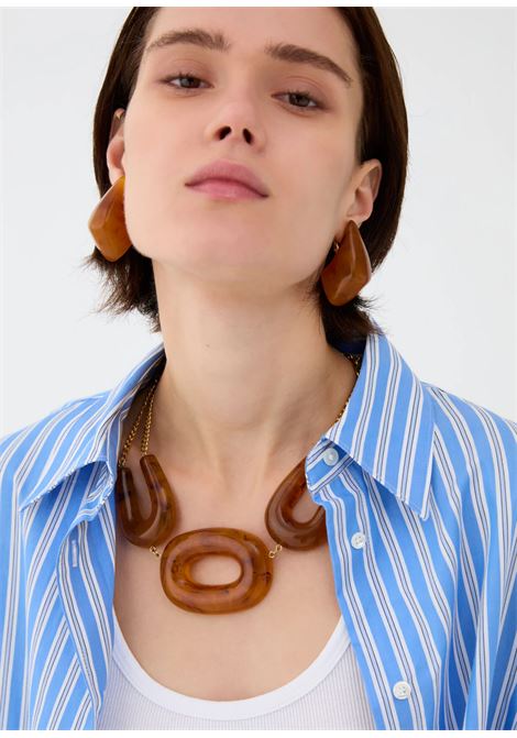COLLANA DALLAS IN RESINA NALì | EMCL1140MARRONE