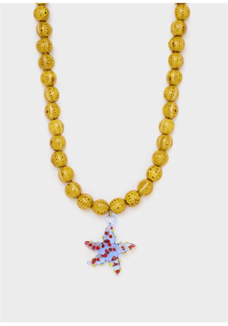 COLLANA ZOE CERAMICA PENDENTE STELLA NALì | EMCL1203GIALLO OCRA
