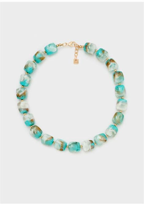 COLLANA CRI IN RESINA NALì | EMCL1225TURCHESE