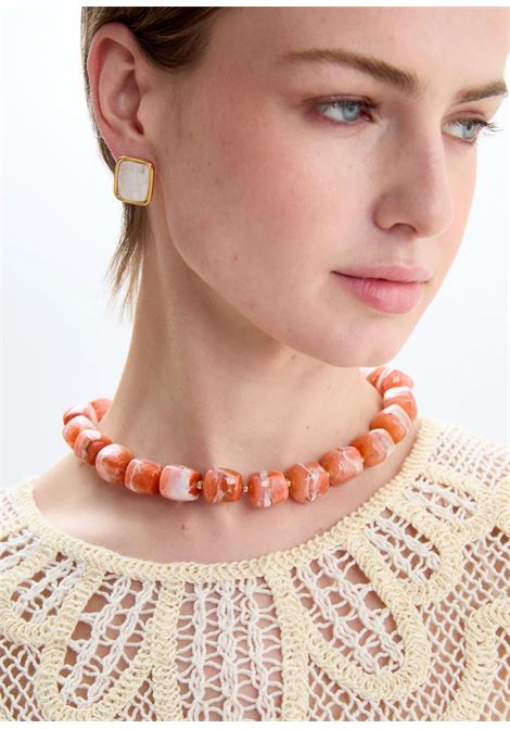 COLLANA CRI IN RESINA NALì | EMCL1226ARANCIO