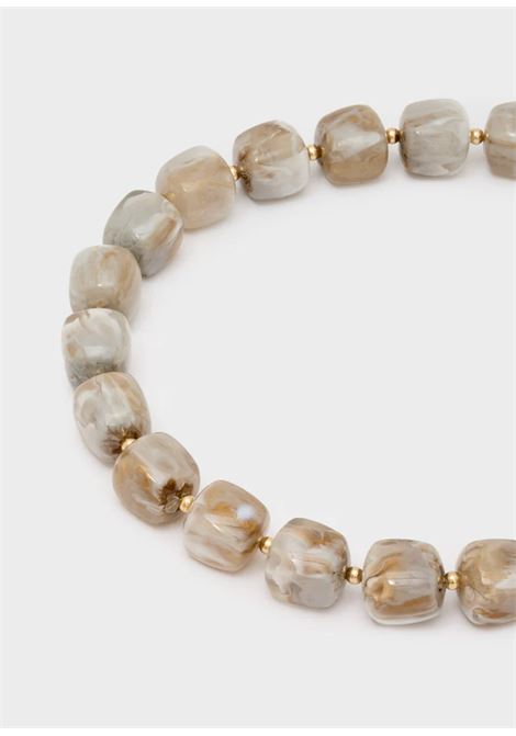 COLLANA CRI IN RESINA NALì | EMCL1228BIANCO ORO