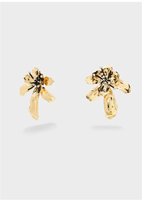 ORECCHINI FIORI LAMINATI OROARGENTO NALì | EMOR1860ORO ARGENTO