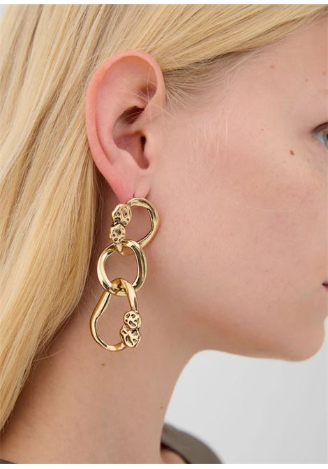 ORECCHINI PENDENTI CATENA CHUNCKY ORO NALì | EMOR1875ORO