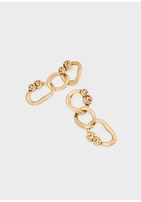 ORECCHINI PENDENTI CATENA CHUNCKY ORO NALì | EMOR1875ORO