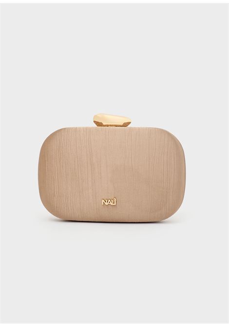 clutch nadine plisse LAMINATO NALì | GMPC0040MARRONE