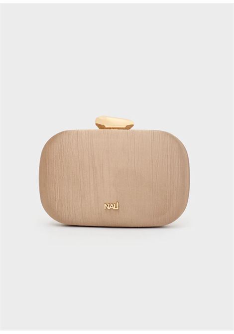 clutch nadine plisse LAMINATO NALì | GMPC0040MARRONE