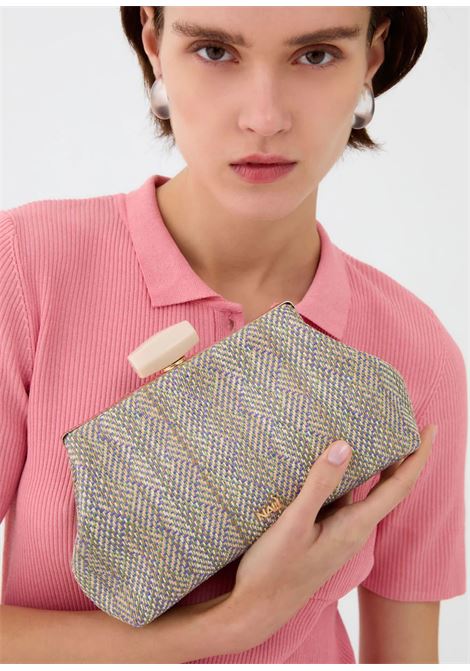 clutch juliain tessuto NALì | GMPC0047VIOLA