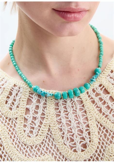 COLLANA MELODY CON PERLINE NALì | KACL0029TURCHESE