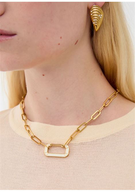 collana rosalie chain NALì | LNCL0174ORO BIANCO