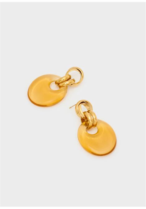 ORECCHINI NADIA OVALI IN RESINA NALì | LNOR0135GIALLO