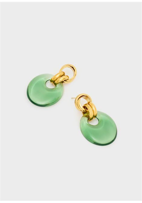 ORECCHINI NADIA OVALI IN RESINA NALì | LNOR0136VERDE