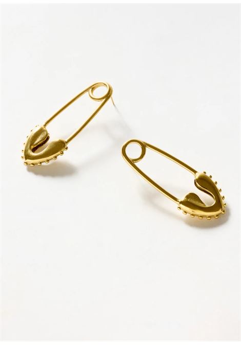 ORECCHINI SPILLA CON CUORE ACC. INOS. ORO NALì | MEOR0773ORO