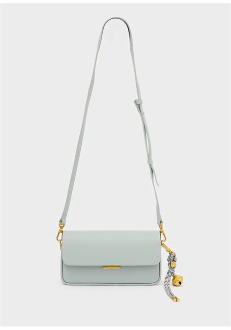 BORSA BRISTOL A SPALLA CON CIONDOLO NALì | MHBS0055CELESTE