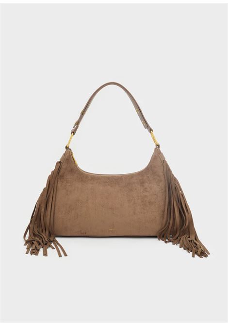 BORSA DALLAS A SPALLA CON FRANGE NALì | MHBS0074NOCCIOLA