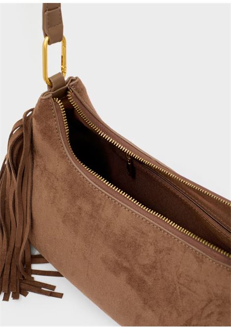 BORSA DALLAS A SPALLA CON FRANGE NALì | MHBS0074NOCCIOLA