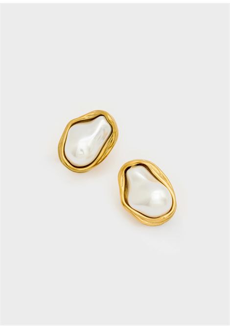 sinuosi con perla NALì | PWOR0002ORO