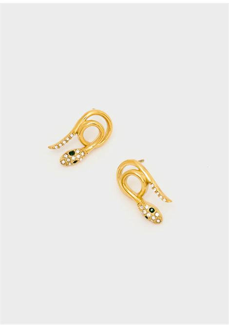 ORECCHINI SERPENTE CON PIETRE ORO NALì | PWOR0026ORO