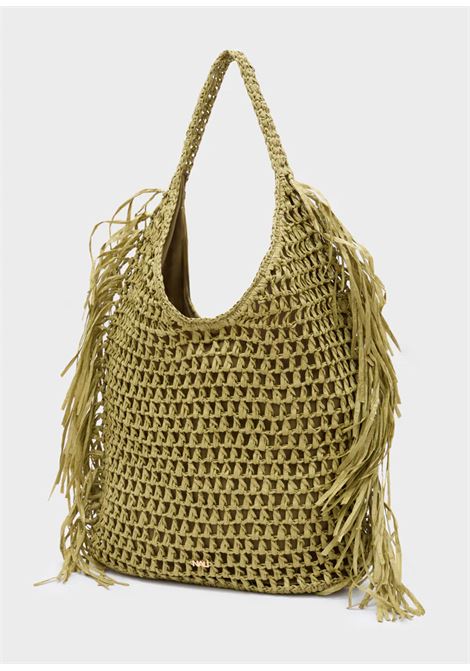 BORSA ANTIGUA A SPALLA CON FRANGE NALì | QIBS0219VERDE