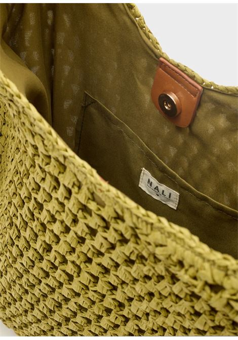 BORSA ANTIGUA A SPALLA CON FRANGE NALì | QIBS0219VERDE