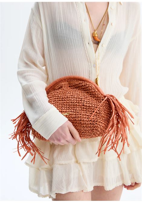 POCHETTE ANTIGUA A TRACOLLA+FRANGE NALì | QIPC0170ARANCIO