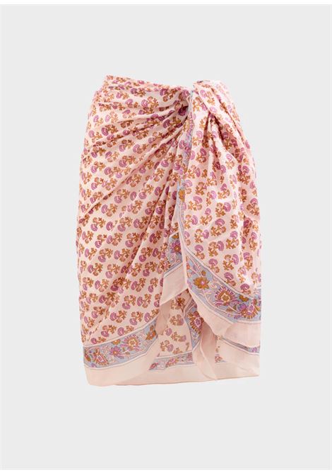 PAREO FLOWERS IN COTONE NALì | RHSC0001ROSA CELESTE